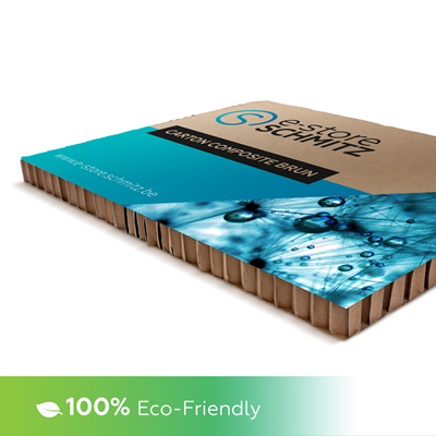 Panneau carton composite brun