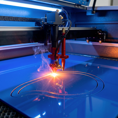Découpe laser sur Acrysign®