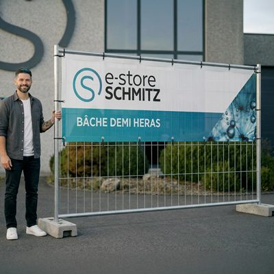 Bâche pour barrière demi Heras