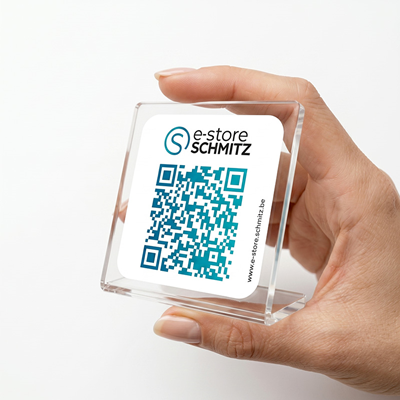 Chevalet plexi QR personnalisé | Support menu ou lien digital | e-store ...