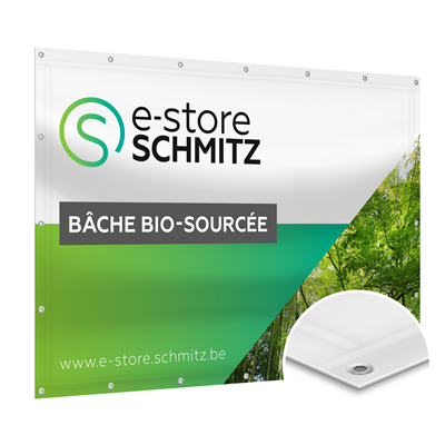 Bâche pleine bio-sourcée [frontlit]
