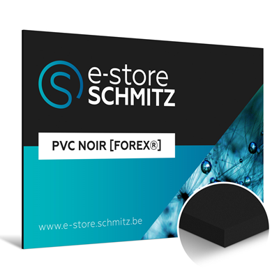 Panneau PVC expansé noir [Forex®]