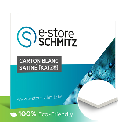 Panneau carton blanc satiné [Katz®]