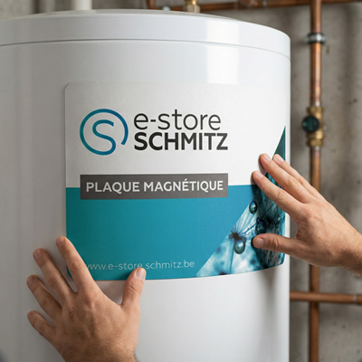 Magnétique blanc publicitaire