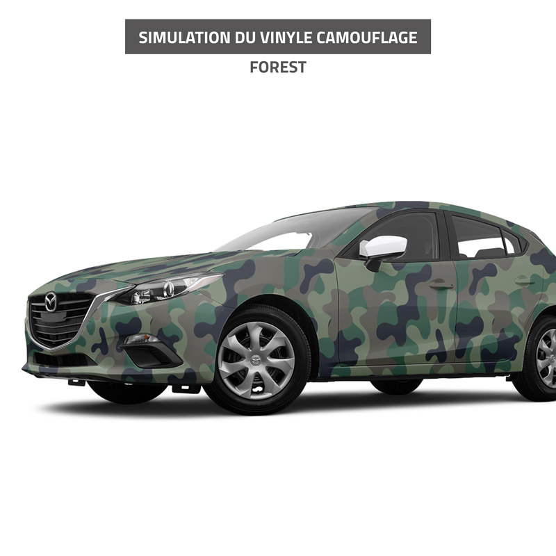 Impression Vinyle Covering Camouflage Militaire (3D)