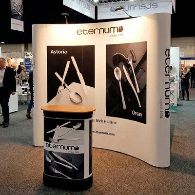 Stand pop up courbé 3x3