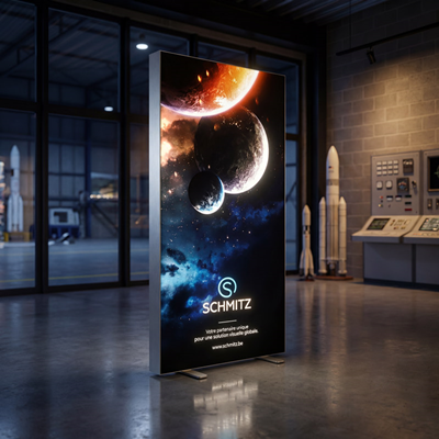 Lightbox Led avec tissu tendu