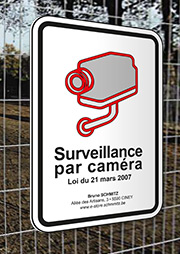 Panneau de vidéo surveillance