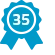 Badge des 35 ans d'expérience