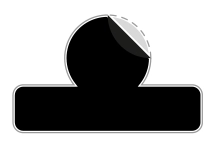 Prévisualisation d'une découpe personnalisée mi-chair d'un autocollant avec son papier d'application