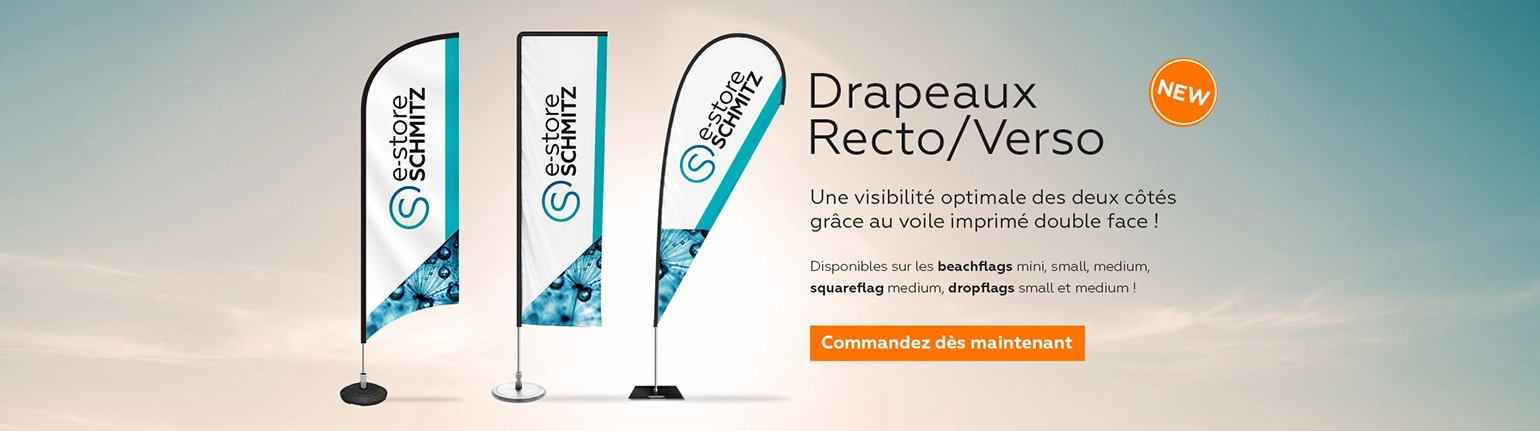 Impression personnalisée de drapeau recto-verso